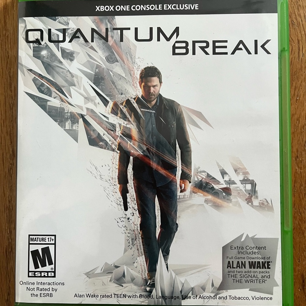 Quantum Break Xbox One Game - Green Case
